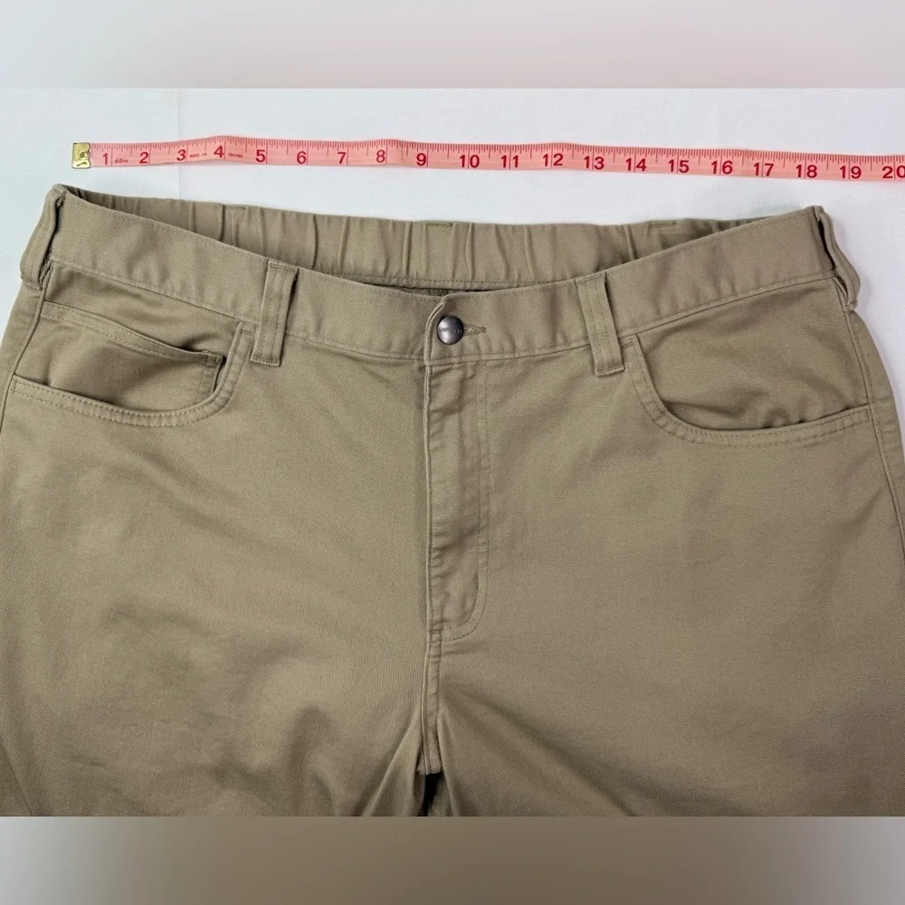 Carhartt Men's Force Relaxed Fit Elastic Back Khaki Tan Pants Size 38 X 34 - Picture 7 of 8